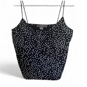 Women’s Primark Black & White Polka Dot Spaghetti Strap Tank Top